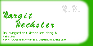 margit wechsler business card